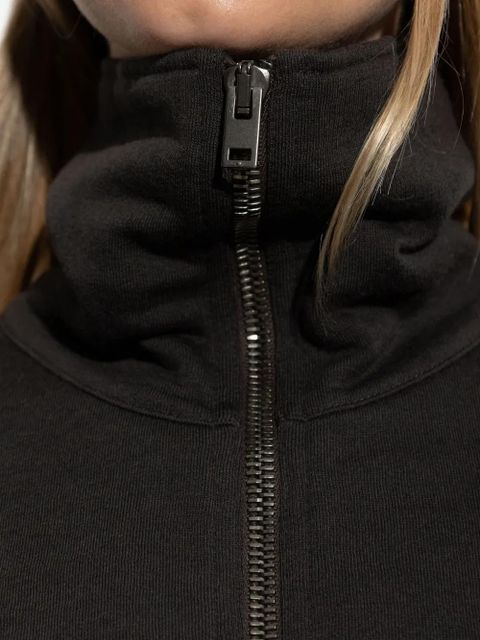 LEMAIRE high-neck zip-up sweatshirt - Black