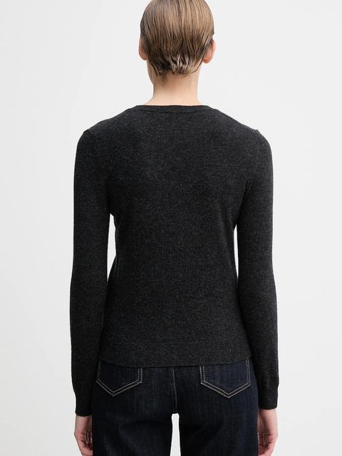 United Colors of Benetton sweter wełniany damski kolor szary lekki 1002D1K01