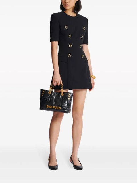 Balmain tailored textured minidress - Black