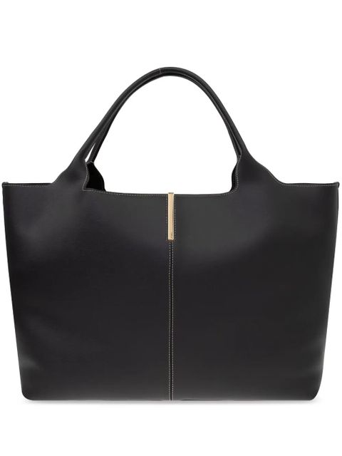 Tod's medium leather tote bag - Black - zdjęcie produktu nr 1
