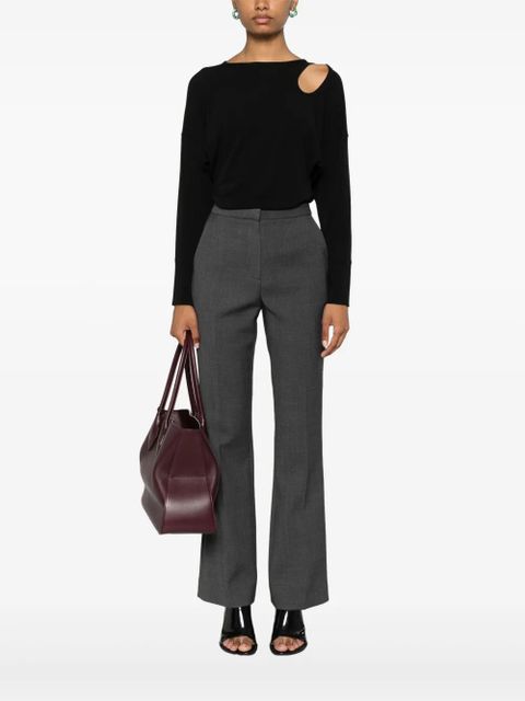 Victoria Beckham twist-detail jersey T-shirt - Black - zdjęcie produktu nr 2