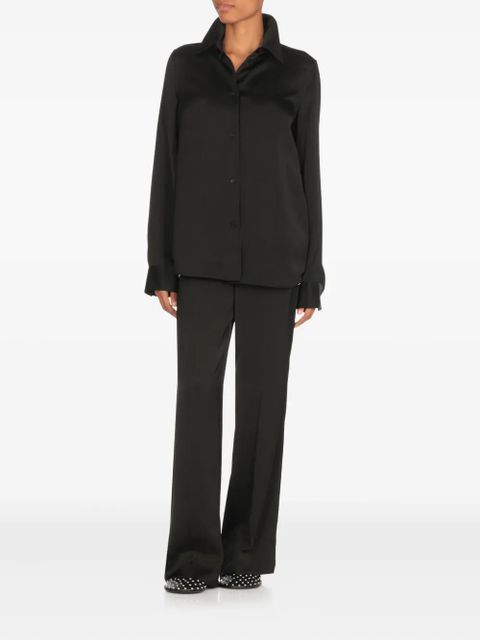 Jil Sander long-sleeved collared shirt - Black - zdjęcie produktu nr 2