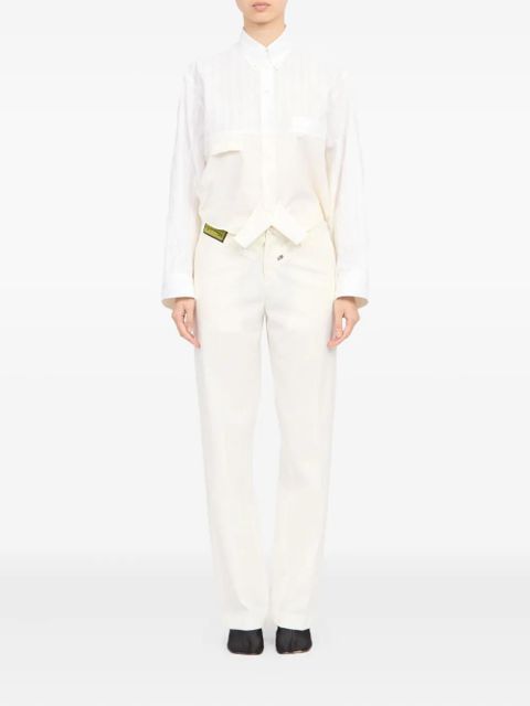 MM6 Maison Margiela pocket long-sleeved shirt - White - zdjęcie produktu nr 2
