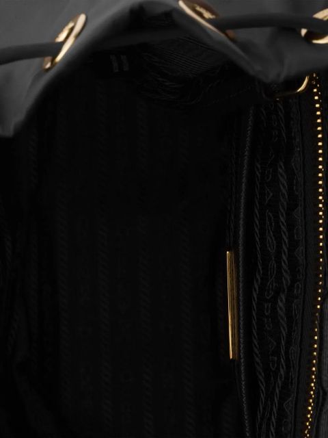 Prada small zip backpack - Black