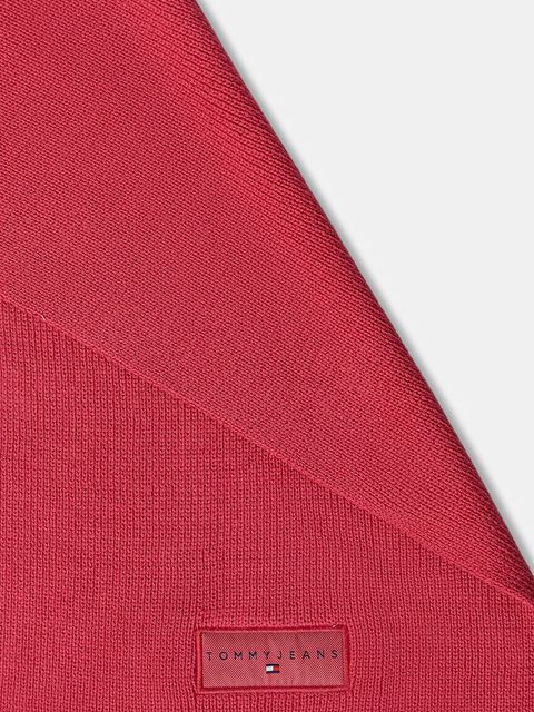 Tommy Jeans szalik bawełniany damski kolor różowy gładki AW0AW18209 - zdjęcie produktu nr 2