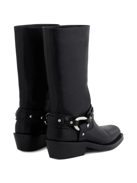 Rabanne XL Link biker boots - Black