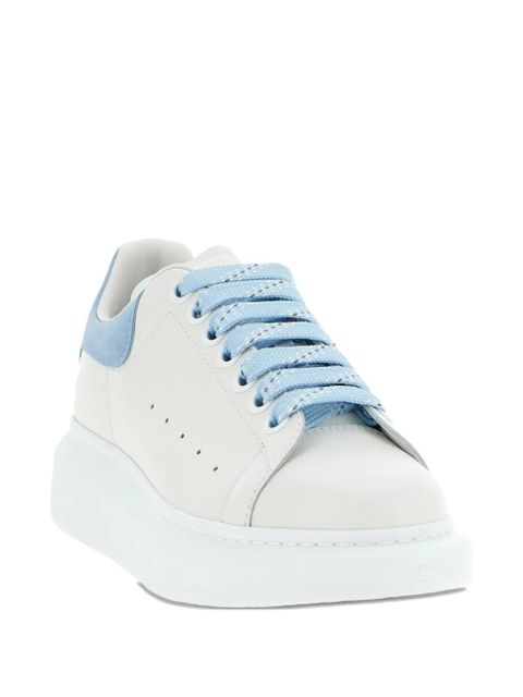 Alexander McQueen contrast larry leather sneakers - White