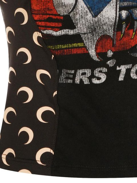 Marine Serre graphic-print T-shirt - Black