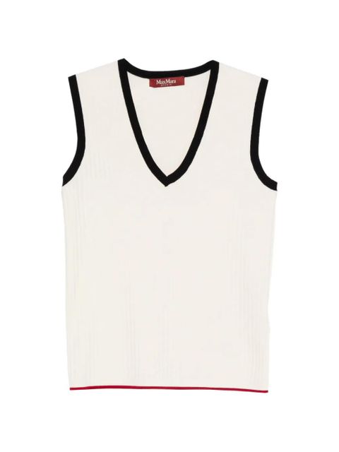 Max Mara V-neck tank top - White - zdjęcie produktu nr 1