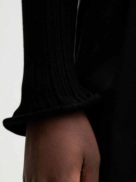 Marella sweter damski kolor czarny lekki z golfem 2523366092200