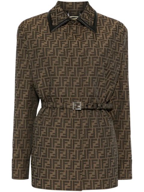 FENDI FF canvas jacket - Brown - zdjęcie produktu nr 1