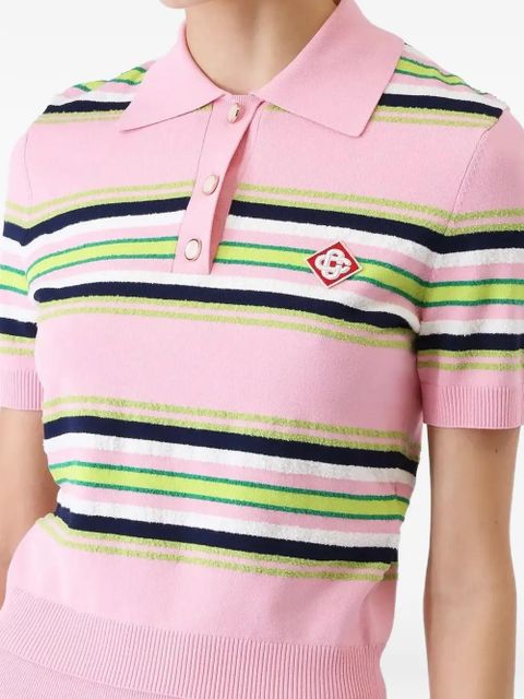 Casablanca striped polo shirt - Pink - zdjęcie produktu nr 2