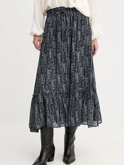 Pepe Jeans spódnica kolor granatowy midi prosta PL9011882 - zdjęcie produktu nr 1