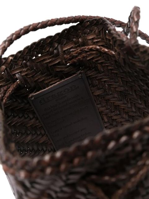 DRAGON DIFFUSION Pompom Double Jump bucket bag - Brown