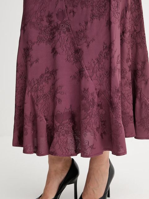 Hoss Intropia spódnica kolor bordowy maxi rozkloszowana 8422464