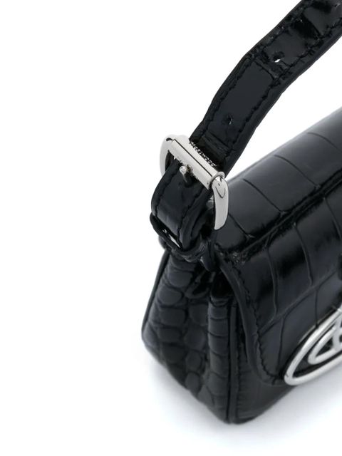 Vivienne Westwood Orb-plaque leather mini bag - Black - zdjęcie produktu nr 2