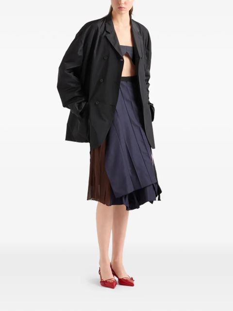 Prada faille patchwork midi skirt - Blue - zdjęcie produktu nr 2