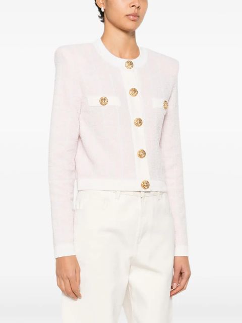 Balmain light tweed button cardigan - Pink - zdjęcie produktu nr 2