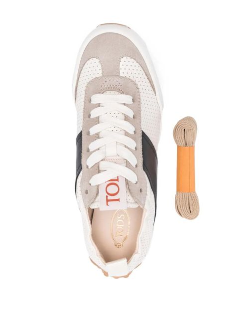 Tod's panelled leather sneakers - Neutrals