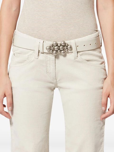 ISABEL MARANT Vickia leather belt - Neutrals
