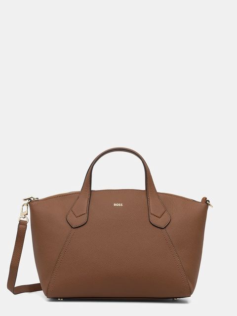 BOSS torebka tote damska z imitacji skóry Lenah Zip Tote M - zdjęcie produktu nr 1