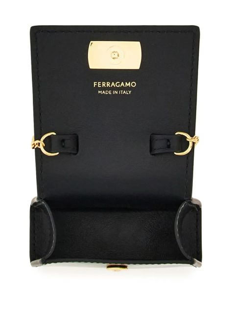 Ferragamo Airpod Pro leather case - Black