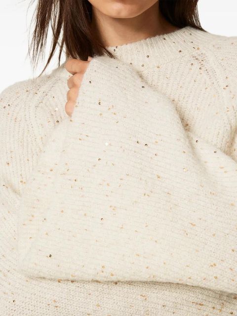 TWINSET sequin wide sleeves sweater - Neutrals