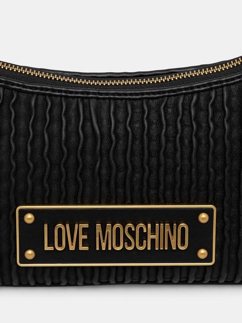Love Moschino torebka skórzana kolor czarny JC4357PP0L