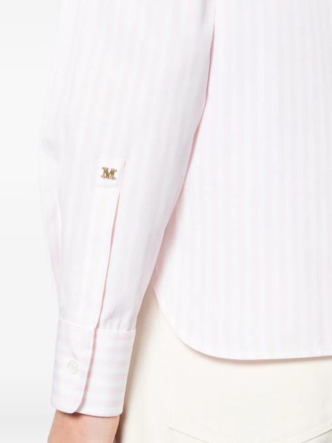 Max Mara stripe-pattern shirt - White