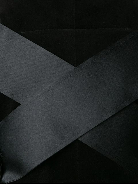 Comme Des Garçons ribbon detaill cropped jacket - Black