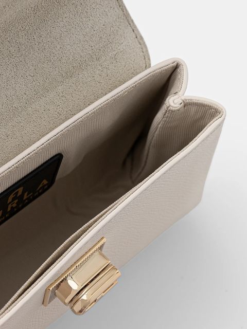 Furla torebka skórzana kolor beżowy WE00423.ARE000.PNN001007