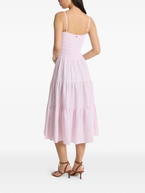 Michael Kors smocked tiered dress - Pink - zdjęcie produktu nr 2