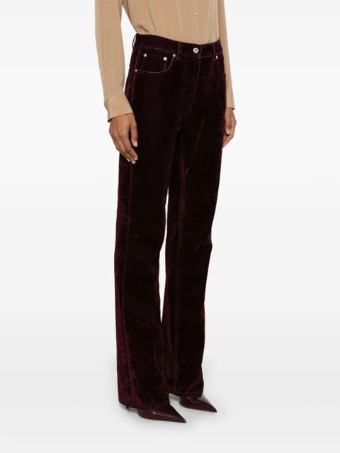 Ferragamo velvet trousers - Red