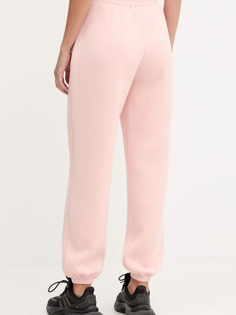 Guess spodnie dresowe CECILIA kolor różowy z aplikacją V4BB13 K7UW2