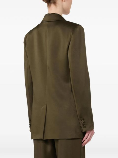 Max Mara Envers satin blazer - Green