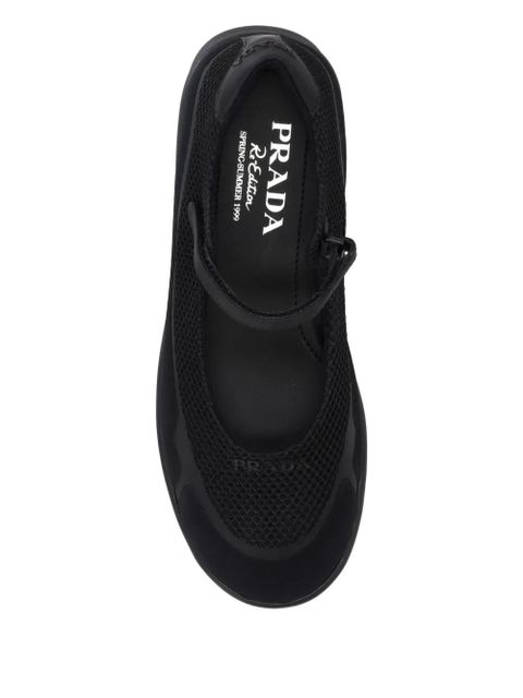 Prada mesh-panels slip-on sneakers - Black