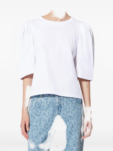 ISABEL MARANT Maeliss Tee puff-sleeve T-shirt - White