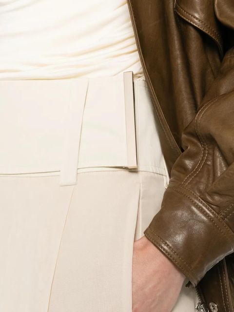 Sportmax pleated high-waisted trousers - Neutrals
