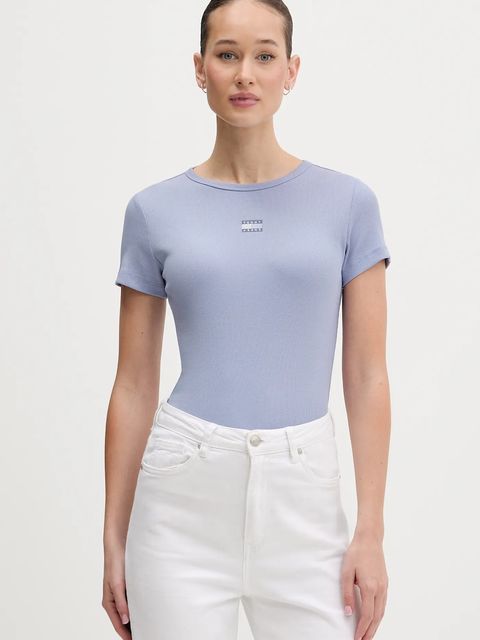 Tommy Jeans t-shirt damski kolor niebieski DW0DW17881 - zdjęcie produktu nr 1