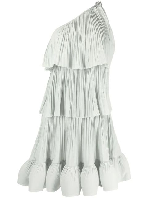 Lanvin pleated one-shoulder dress - Green - zdjęcie produktu nr 1