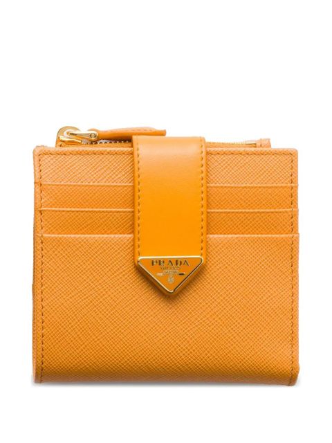 Prada small Saffiano smooth leather wallet - Orange - zdjęcie produktu nr 1