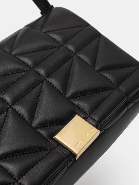 Karl Lagerfeld torebka skórzana kolor czarny 246W3091