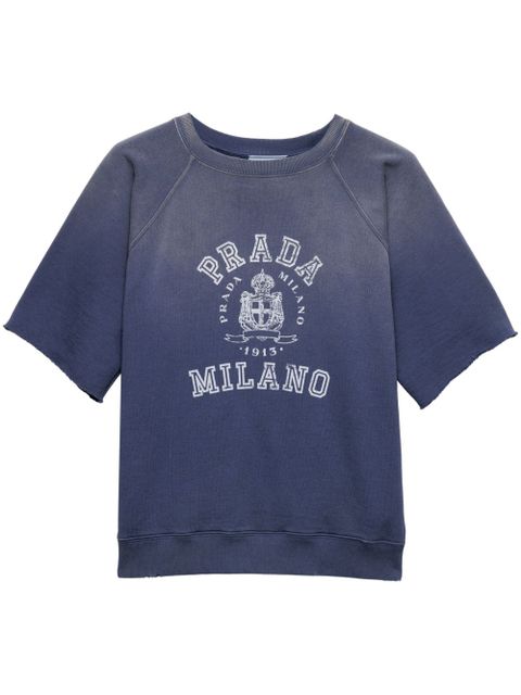 Prada logo-print T-shirt - Blue - zdjęcie produktu nr 1