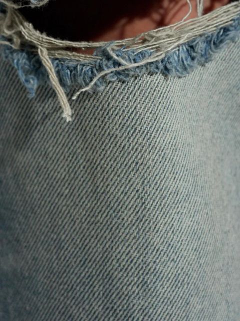 MISBHV frayed-knee jeans - Blue