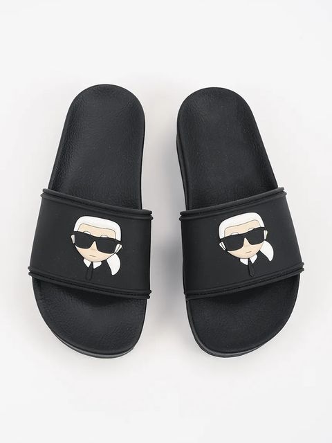 Karl Lagerfeld klapki KONDO MAXI damskie kolor czarny na platformie KL80805A - zdjęcie produktu nr 2