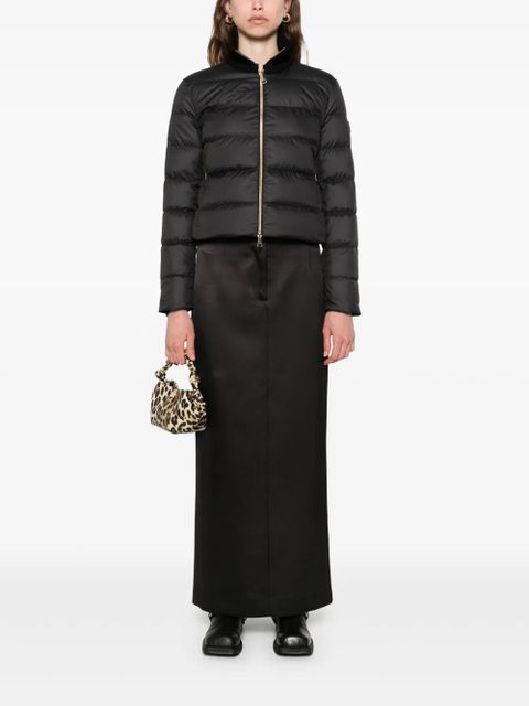 Moncler zip-up quilted jacket - Black