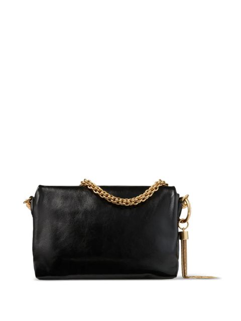 Jimmy Choo Callie flap chain-strap shoulder bag - Black