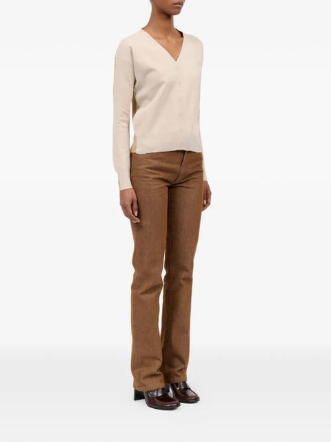 MM6 Maison Margiela V-neck buttoned cardigan - Neutrals