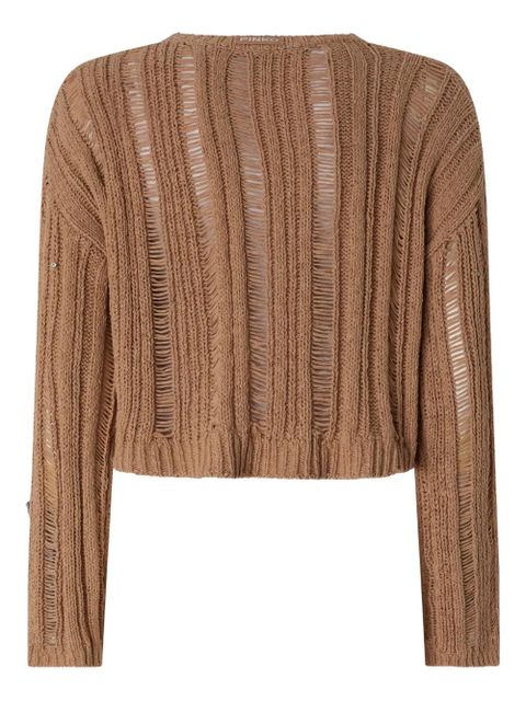 PINKO embellished distressed top - Brown - zdjęcie produktu nr 2