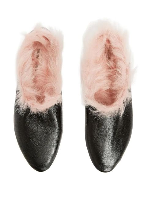 Jil Sander leather ballet flats - Black